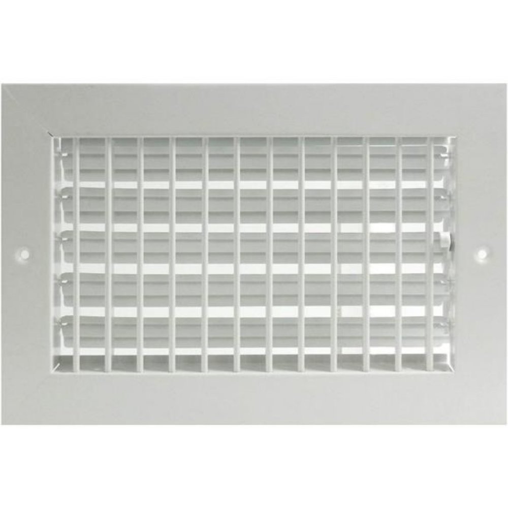 12"w X 6"h Adjustable AIR Supply Diffuser - Vent Cover -White [13.75"w X 7.75"h]
